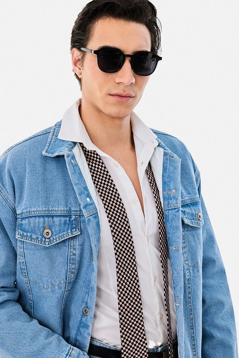 Snitch  Oversized Denim Quilted Jacket for Men | Best Price UAE